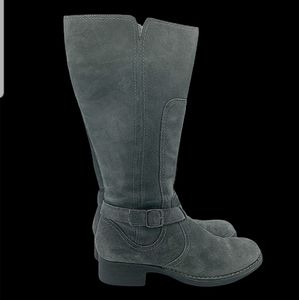 Clarks Wide Calf Suede Boots